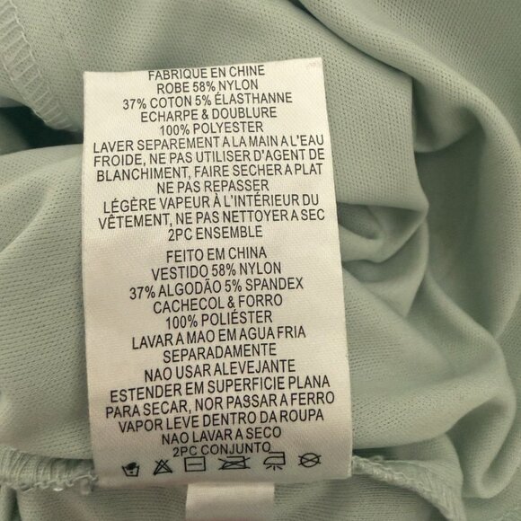 Alex Evenings Sleeveless Corded Fit Ice Sage Lace & Sequin-Detail Gown Sz 8 - Picture 14 of 16